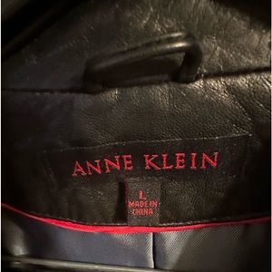 Black leather jacket